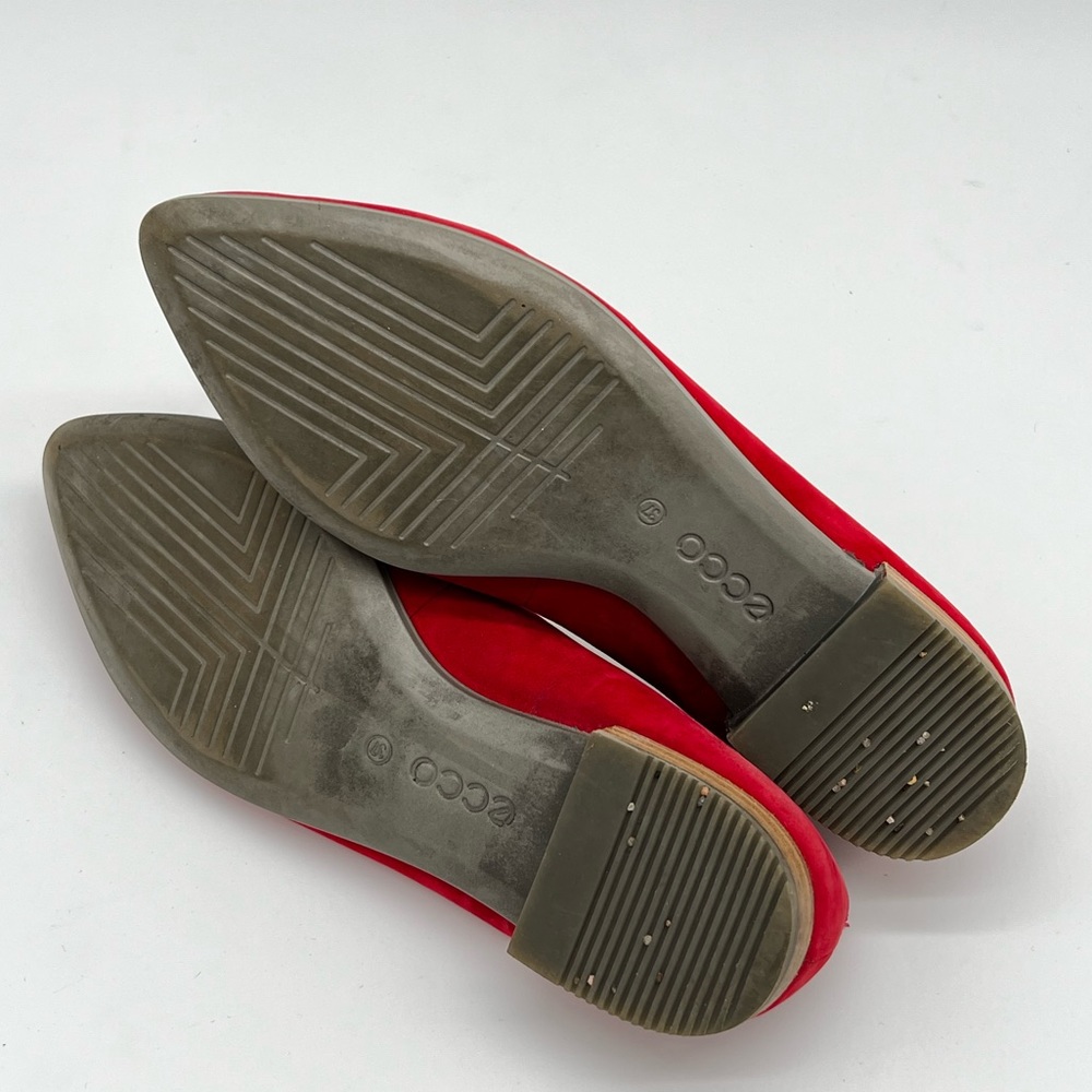 Ecco Shape Pointy Ballerina chili red Flats - Picture 9 of 13